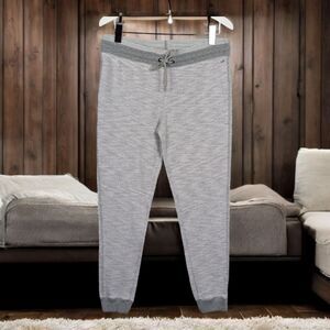 AMERICAN EAGLE Athleisure Heathered Gray Joggers Comfy Cozy Drawstring Large